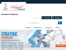Tablet Screenshot of bhagwatichemicals.com